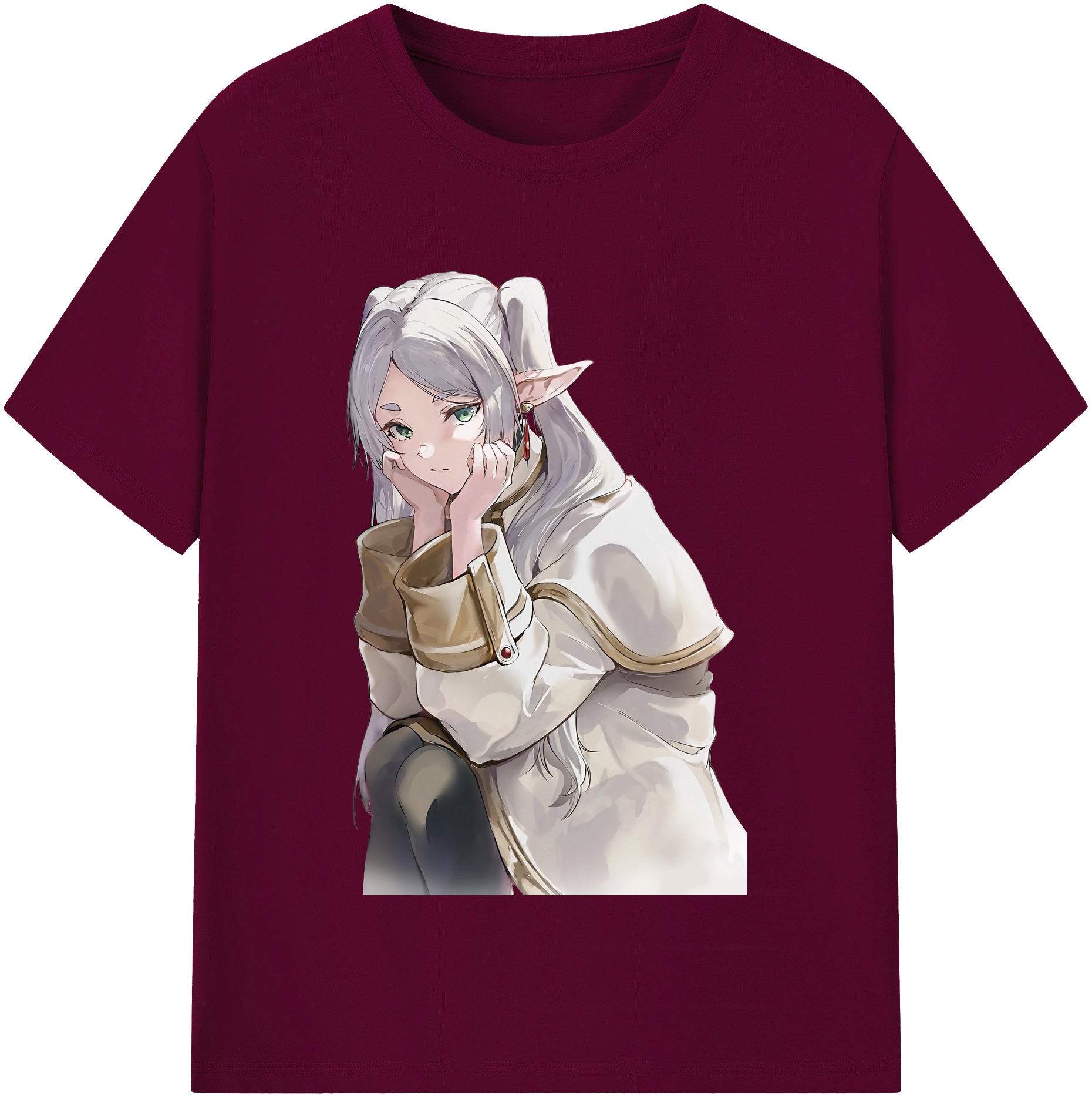 （画像用） 葬送のフリーレン Frieren レディースカジュアルプリントTシャツ（綿100％）